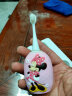 迪士尼（Disney） 儿童电动牙刷 u型+直头 充电防水3-6岁米妮（赠优爱心含氟牙膏） 晒单实拍图