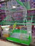 凡佰酷虎皮鹦鹉鸟笼绣眼牡丹文鸟大号别墅小号鸟笼子金属房顶造型观赏笼-定制 W108中号鸟笼套餐二【颜色留言】 实拍图