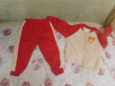 赢一贝婴儿春秋装套装幼儿0-3岁女童外穿外套长裤男宝宝衣服开衫两件套 红色加绒 90cm 实拍图