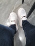 探巡女鞋春秋单鞋女软底小白鞋女增高休闲鞋女透气一脚蹬鞋子女护士鞋 2013-白色 38 实拍图