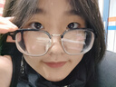 景律诗男女同款痞帅半框近视眼镜可配有度数镜片平光防蓝光眼睛斯文男潮 黑银 1.56非球/左右600度 实拍图