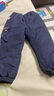 戴维贝拉（DAVE＆BELLA）儿童羽绒裤男童工装裤保暖宝宝裤子中大童休闲裤冬装新款女童长裤 藏青色【现货】 110 cm（建议身高100-110cm） 实拍图