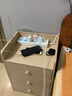 立太（LEADTEK） 床头柜简约现代卧室床边柜家用简易收纳柜多功能省空间带锁柜子 【三抽】拉丝白橡木色 实拍图