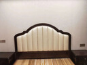 静宜港实木床简约现代2米双人床欧式床1.8米主卧婚床简欧公主床大床 定制真皮软靠 1500mm*2000mm 框架结构 实拍图