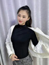 倾慕汐羽【两件装】半高领长袖打底衫春秋洋气女内穿大薄款码百搭冬季打底 黑色+黑色 L 100-120斤 实拍图