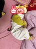 INSLABE 婴儿连体衣纯棉新生儿哈衣爬服初生宝宝衣服长袖无骨春秋内衣0 2件四季款对开连体衣-小兔菠萝组合 80cm (建议9-12月20-24斤) 实拍图