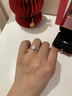 BOEAY莫桑钻石情侣纯银戒指女款求婚对钻戒钟久久结婚戒指表白送女朋友 【七仓发货/急速达】星辰女戒1克拉+男戒 实拍图