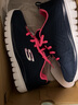 斯凯奇LIFESTYLE系列女款休闲绑带跑步鞋12615 海军蓝色/桃红色 35.5  实拍图
