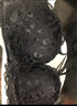 曼可娇内衣女小胸罩聚拢调整型bra少女日系收副乳上托无钢圈文胸套装 黑色 XL 38/85(AB通杯厚约2.5CM) 实拍图