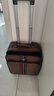 摩尔伽（MOERGA）商务行李箱男士小型登机箱轻便拉杆箱密码箱旅行箱皮箱子18英寸 棕色 18英寸 横款正方形登机箱 实拍图
