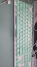 超薄蒸汽朋克复古背光键盘鼠标套装可爱粉色发光家用办公有线无线打字少女心笔记本台式电脑通用键鼠 淡薄绿白光-有线款(女生圆形按键键鼠套装) 实拍图