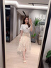 冰洋红2025新款连衣裙子夏天衣服女装夏季A字裙拼接假两件显瘦气质中裙 黑色 M (建议80-95斤) 实拍图