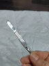 芳龄眉夹小镊子拔毛钳修眉毛夹假睫毛夹汗毛胡须镊子美妆化妆工具 2个斜口（A15B*2）银色 实拍图