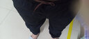 策息裤子男夏季休闲裤男裤宽松裤子男工装学生运动长裤 黑色 4XL -建议160-180斤左右 实拍图