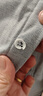 杉杉（FIRS）保暖衬衫男加绒 冬季商务休闲加厚长袖衬衣 灰色加绒款 41  实拍图