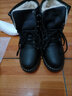 枫芸阁 马丁靴女2025冬季女靴棉鞋女学生韩版女鞋加绒加厚保暖雪地靴女 213米色加绒(偏小一码) 35 (225mm) 实拍图