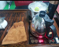 金灶（KAMJOVE）全自动上水功夫茶具套装 茶道泡茶壶 鸡翅木茶盘套装茶台R-350A 搭配K9 陶瓷茶具 茶水桶 实拍图