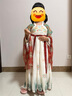 罗蒙儿童汉服春秋季女童唐装中国风女孩古装毕业演出服 敦煌绿 110 实拍图