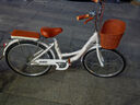 EG7自行车成人女士轻便单车通勤上班变速普通亲子复古男式 尊享【镀锌+编制车筐】单速-白 24英寸【适合:145-165cm】 实拍图