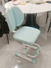 彩虹宝贝 儿童学习椅中小学生家用写字椅可调节手摇升降靠背座椅追背椅 追背椅+升降脚踏-蓝【手摇款】 学习椅6-18岁儿童书桌椅 实拍图