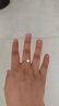 央创时尚【中国黄金】一克拉莫桑钻戒求婚订婚银戒指女520情人节礼物女友 晒单实拍图
