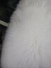 达令河汽车坐垫冬季纯羊毛澳洲皮毛一体加厚保暖长羊毛坐垫单个座椅垫套 Y75白色（前座一片） 实拍图