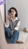 皮尔卡丹秋季女装春秋穿搭女套装微胖减龄高级感2025新款洋气三件套装 三件套【女神范针织奶糯风套装奶 L 【推荐100-120斤】 实拍图