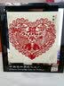 燕云州蔚县手工剪纸画工艺品卡通镜框摆件中国风特色礼品送老外出国礼物 心鱼福（可加字定制） 实拍图