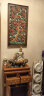 泰域 泰国进口木雕客厅墙饰挂件东南亚风格镂空彩绘沙发背景墙上装饰品餐厅玄关壁饰 宽50*高100*厚4cm 晒单实拍图
