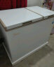 美的（Midea）202升 家用商用囤货冰柜 冷藏冷冻双温柜 一级能效 省电低音冷柜卧式冰箱BCD-202DKM(E) 实拍图