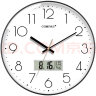 康巴丝（Compas）挂钟客厅时钟钟表挂墙自动对时电波钟 C6219AY钢琴黑 13.8英寸 实拍图