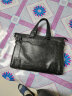 袋鼠（KANGAROO）男士手提包横款公文包单肩包斜挎包商务大容量休闲包 黑色单包 晒单实拍图