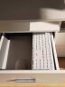 美宜德曼 电脑桌 1米右三抽简约办公台式职员桌家用学习写字桌子 白色  实拍图