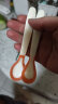 爱得利（evorie）婴儿勺子汤匙 儿童餐具感温勺 两只装 (米白色) 0个月以上 实拍图