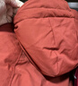 鸭鸭（YAYA）【王一博同款】时尚户外情侣羽绒服2025冬季新款派克服保暖外套 砂岩红色-YE4B006337P 【防风抗寒/暖护户外】 3XL 实拍图