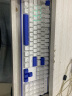 红龙（REDRAGON）KS104-B 机械键盘 有线键盘 全键热插拔PBT键帽全键无冲104键游戏办公键盘 白蓝-青木轴 实拍图
