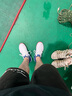 李宁（LI-NING）【雷霆LITE】羽毛球鞋男款耐磨舒适训练鞋AYTS020-4白/蓝色41/8 实拍图