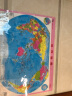 【套装2张】中国地图+世界地图水晶版地理学习图典学生桌面书房地图墙贴 水塑料地理知识地图家用教学地图 实拍图