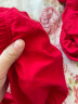 AB4条商场同款女抗菌短裤棉质中老年夏薄宽松大码高腰奶奶三角内裤 4条大红 160/85(M) 实拍图