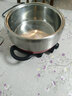 永兴无涂层电火锅家用分体式可拆洗多用途锅多功能插电热锅2-3-4升304不锈钢带蒸笼煎烤炒菜煮面锅4L 3L 带蒸笼 实拍图