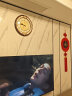 北极星（POLARIS）挂钟欧式客厅钟表创意木质石英钟仿古个性挂表田园办公室时钟 HD-6017木纹  16英寸 实拍图