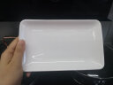 润华年寿司盘子长方形盘子陶瓷日式白色创意西餐甜品餐具点心长条盘 无纹长方盘子-8英寸 晒单实拍图