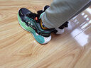 七波辉男童鞋子儿童运动鞋中大童2026春秋季新款透气网面青少年跑鞋男孩 【双网】黑/青蓝/绿007 33 实拍图
