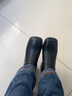 大东粗跟短靴2025年冬季新款时尚潮流舒适简约经典款通勤OL女靴0113AE 黑色绒里 37 实拍图