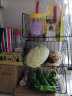 乐活时光厨房蔬菜置物架菜架子多层落地蔬果收纳筐水果零食收纳架储物篮 黑色中号-3层 实拍图
