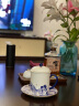 永丰源（auratic）幸福和鸣 陶瓷茶杯 三件套350ml泡茶杯 对杯情侣杯送礼 礼盒装 （三件套单杯-青花） 实拍图