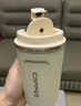天喜（TIANXI）保温咖啡杯男女士便携大容量水杯高颜值吸管杯车载随行保温杯子 经典白380ml 实拍图