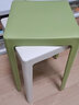 和大人 塑料方凳加厚成人家用高板凳北欧现代简约时尚创意方凳高凳子 出口品质加厚 绿色 实拍图