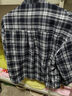 Foss Phil格子长袖衬衫男秋冬季港风潮牌青少年衬衣外套C2158藏青格M 实拍图