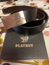 花花公子（PLAYBOY）男士真皮皮带内穿无牙自动扣百搭腰带牛皮休闲松紧带时尚简约裤带 银色—内穿款 115cm 150斤以下可选 实拍图
